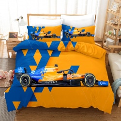 (Желтый/Синий) Формула 1 Новогоднее постельное белье  купить