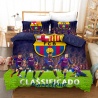Барселона (Темно синий/Зеленый) Футбольное постельное белье 