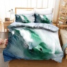 Surfing волна (зеленый) постельное белье  купить