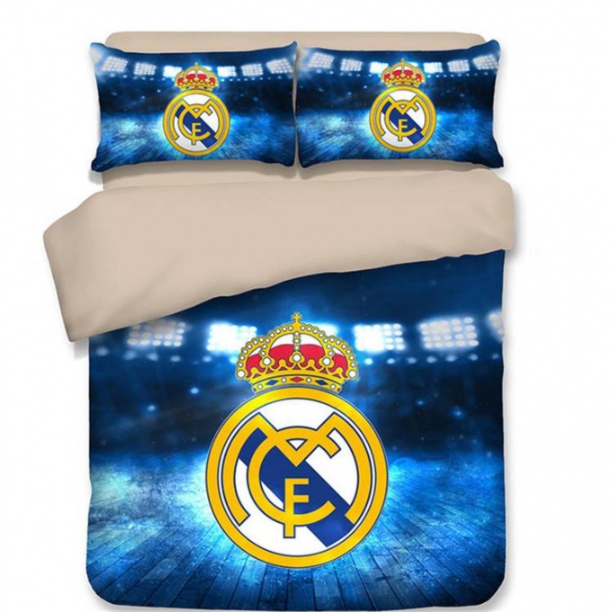 Реал Мадрид Постельное белье (Синий/Бежевый)  купить