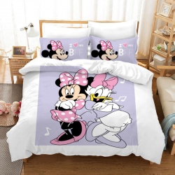 Комплект постельного белья Minnie mouse (Белый/Сиреневый) 